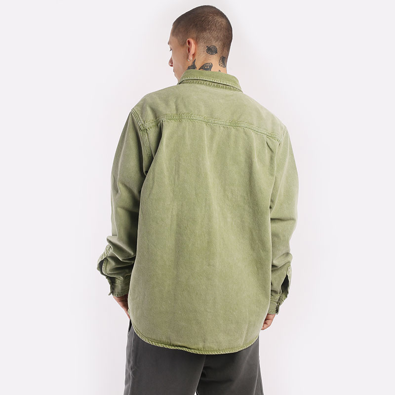 мужская зеленая рубашка Carhartt WIP Monterey Shirt Jac I031526-kiwi - цена, описание, фото 5